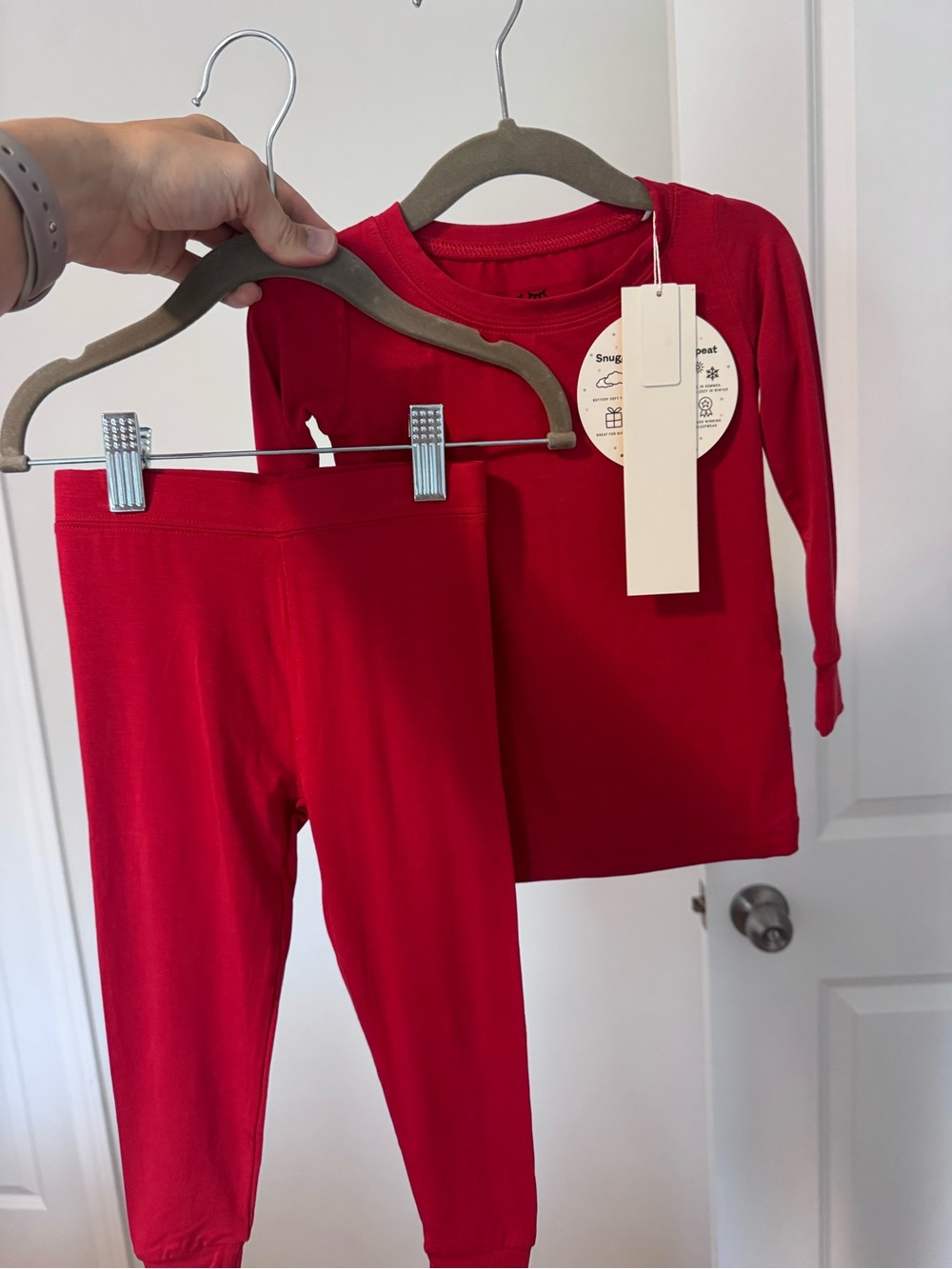 Little Sleepies Crimson Red Baby Lounge Top